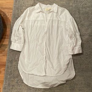 Anthropologie Maeve white shirt sz M - like new!